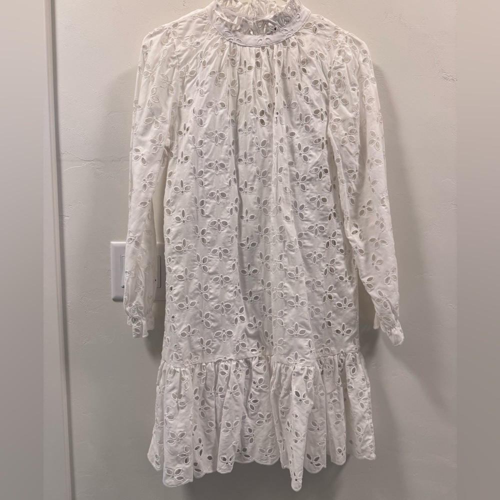 J. Crew White Eyelet Mini Dress